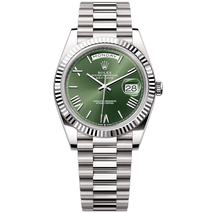 Rolex Day-Date Green White Gold 40mm - Image 1