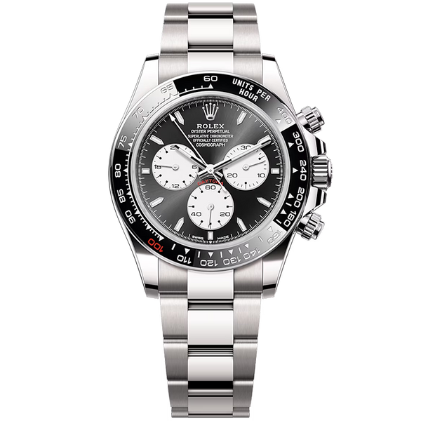 "Lemans" Rolex Daytona Black White Gold 40mm