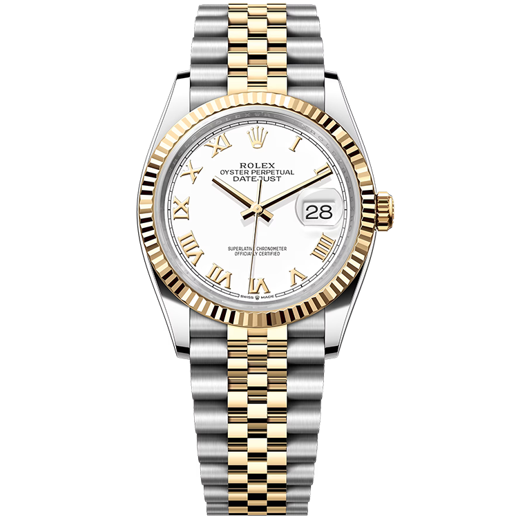 Rolex Datejust White Two-Tone 36mm - Image 1