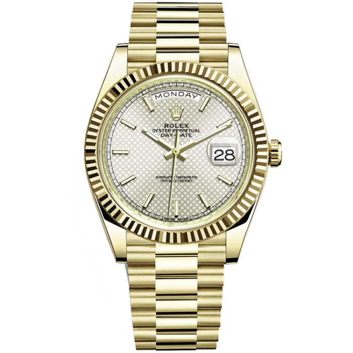 Rolex Day-Date Silver Yellow Gold 40mm - Image 1