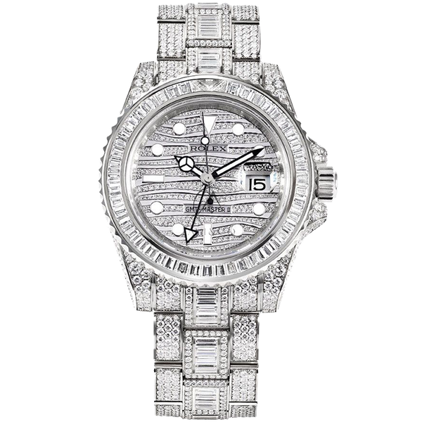 Rolex GMT-Master II Diamond Pave White Gold 40mm