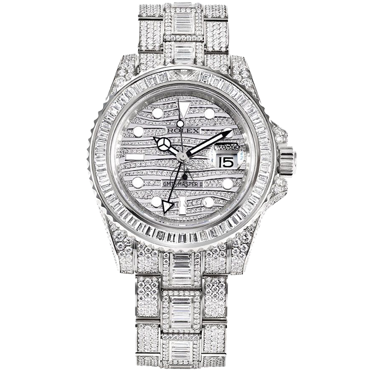 Rolex GMT-Master II Diamond Pave White Gold 40mm - Image 1