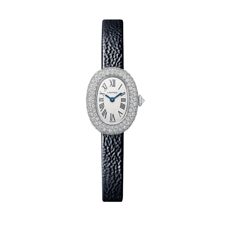 Cartier Baignoire Silver Leather 18.7mm - Image 1
