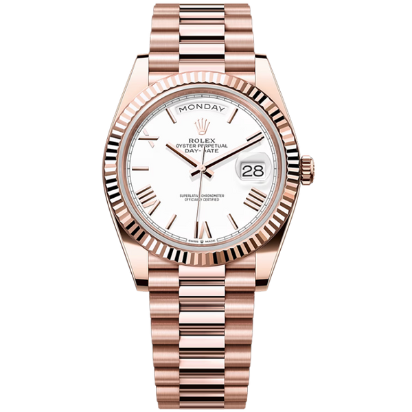 Rolex Day-Date White Rose Gold 40mm