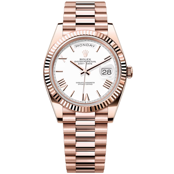 Rolex Day-Date White Rose Gold 40mm - Image 1