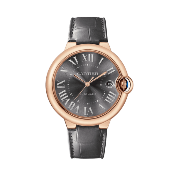Cartier Ballon Bleu Large Black Leather 40mm