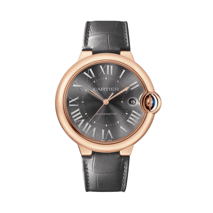Cartier Ballon Bleu Large Black Leather 40mm - Image 1