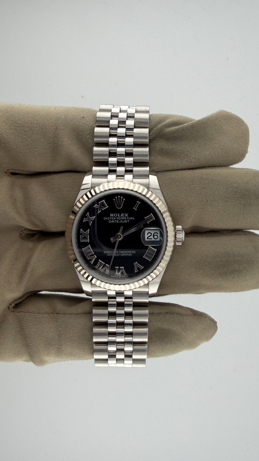 2020 Rolex Date-Just 31 Black Roman Dial 278274 ( Watch,Card,Wt,Box & Booklets) - Image 2