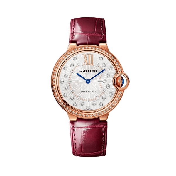 Cartier Ballon Bleu Medium White Leather 36mm