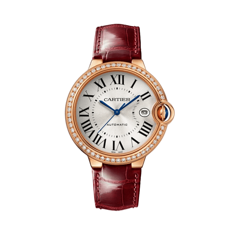 Cartier Ballon Bleu Large Silver Leather 40mm - Image 1