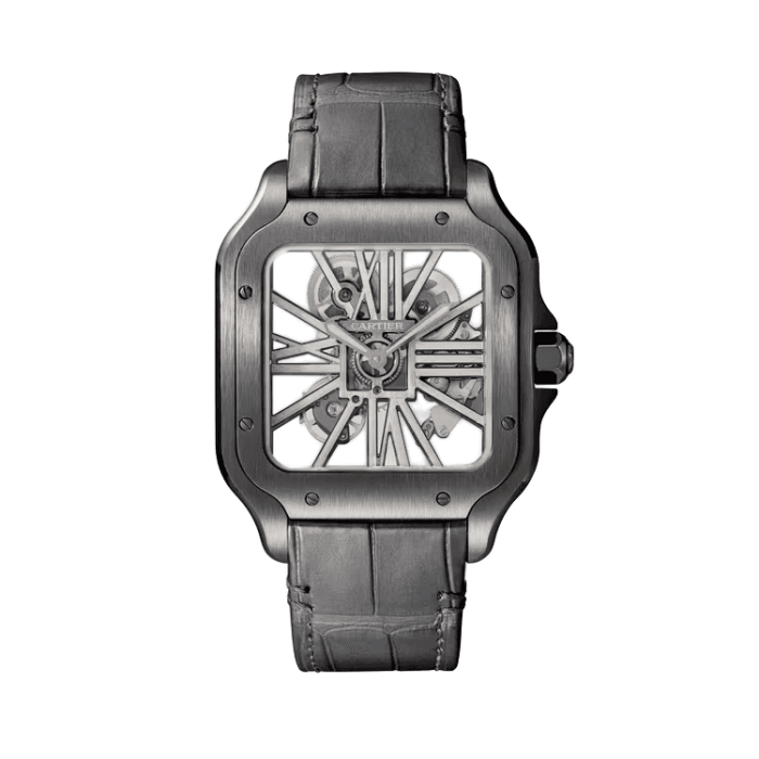 Cartier Santos Skeleton Skeleton Leather 39.7mm - Image 1