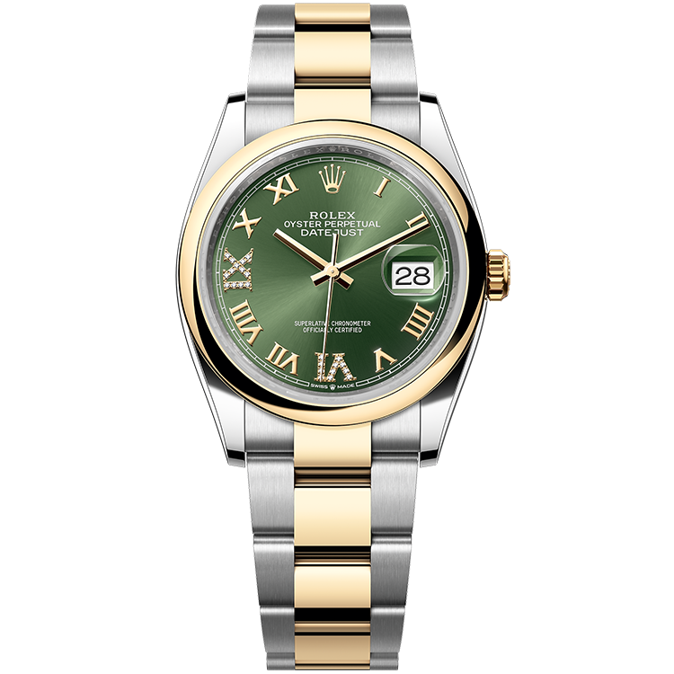 Rolex Datejust Green Two-Tone 36mm - Image 1