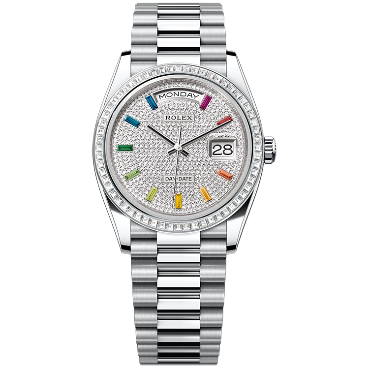 Rolex Day-Date Diamond Pave Platinum 36mm - Image 1