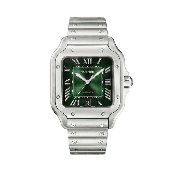 Cartier Santos De Cartier Green Steel 39.8mm