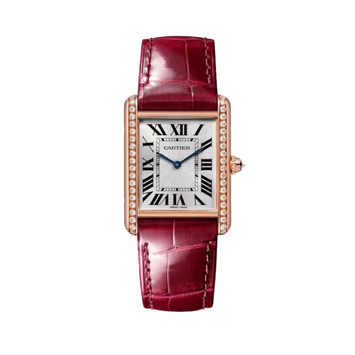 Cartier Tank Louis White Leather 25.5mm - Image 1