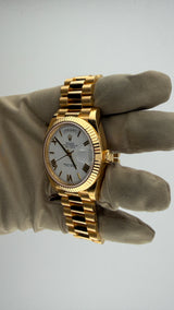 2019 Rolex Day-Date White Roman 228238 (Watch,Card,Wt & Box) - Thumb 3