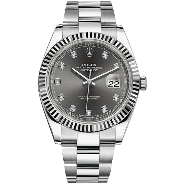 Rolex Datejust Grey Steel 41mm - Image 1