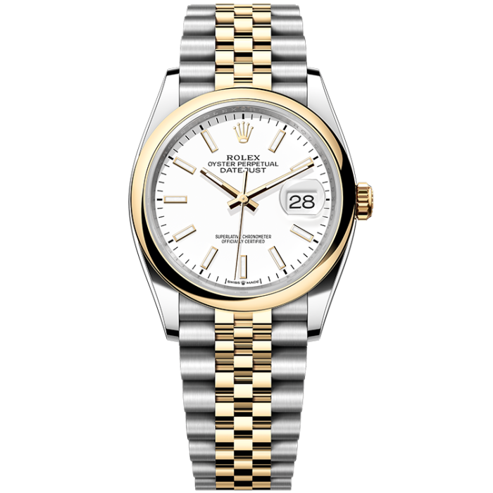Rolex Datejust White Two-Tone 36mm - Image 1