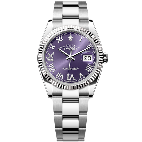 Rolex Datejust Purple Steel 36mm