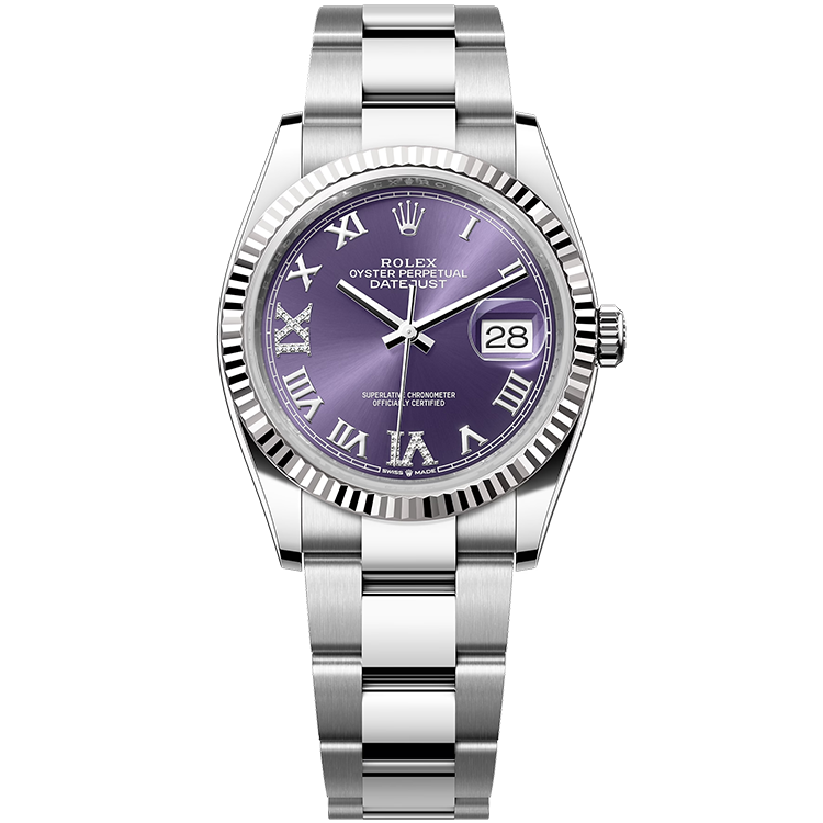 Rolex Datejust Purple Steel 36mm - Image 1