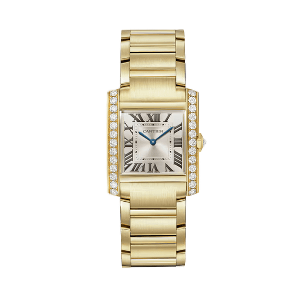 Cartier Tank Française Silver Yellow Gold 27mm