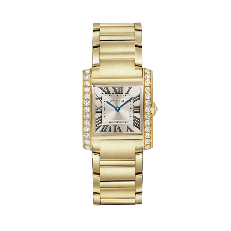 Cartier Tank Française Silver Yellow Gold 27mm - Image 1