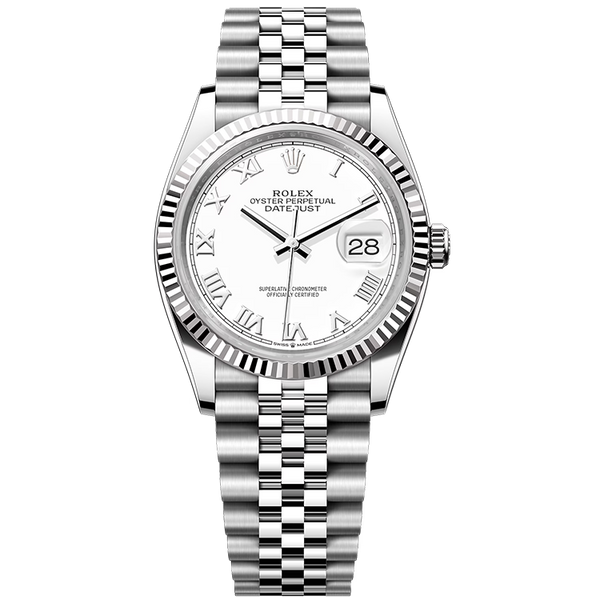 Rolex Datejust White Steel 36mm