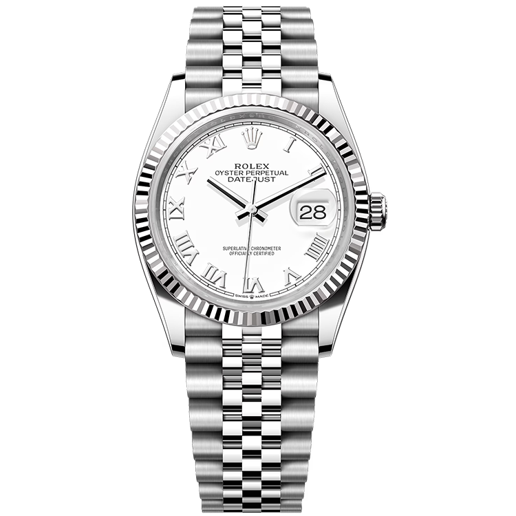 Rolex Datejust White Steel 36mm - Image 1