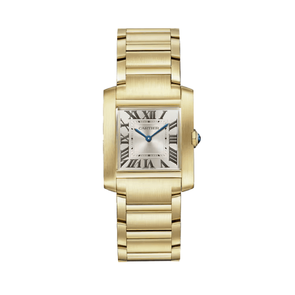Cartier Tank Française Silver Yellow Gold 32mm