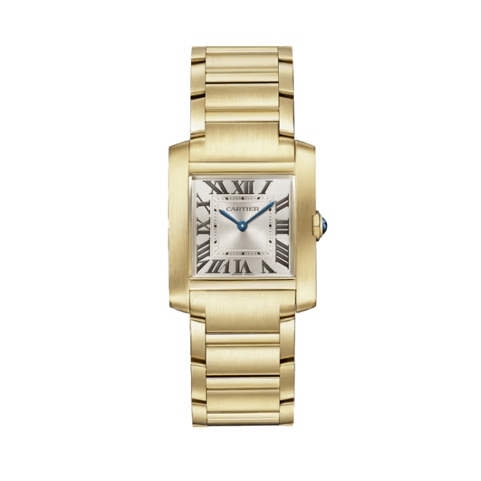 Cartier Tank Française Silver Yellow Gold 32mm - Image 1