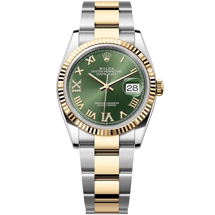 Rolex Datejust Green Two-Tone 36mm - Image 1