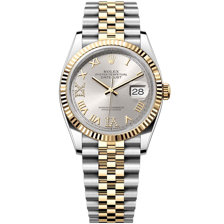 Rolex Datejust Silver Two-Tone 36mm - Image 1