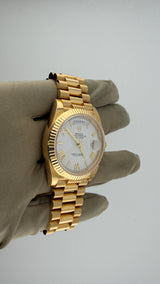 2019 Rolex Day-Date White Roman 228238 (Watch,Card,Wt & Box) - Thumb 4