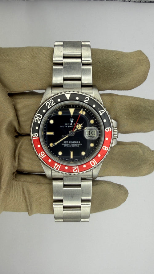 1985 Rolex GMT MASTER II “Coke Fat Lady” 16760 (Watch Only)