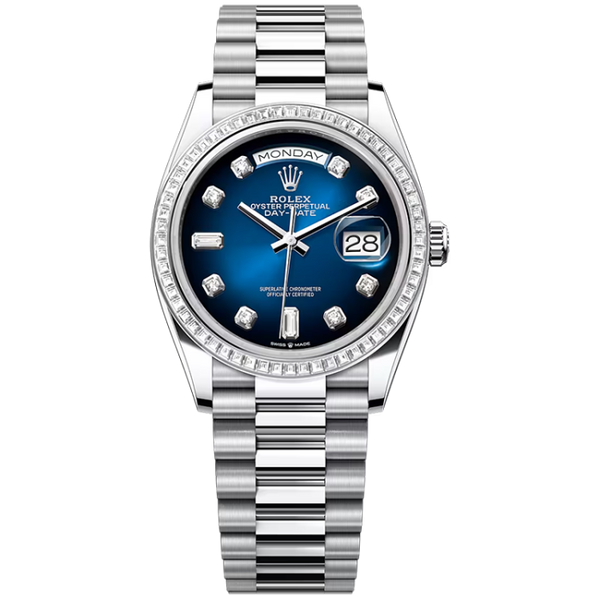 Rolex Day-Date Blue Platinum 36mm