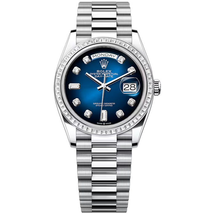 Rolex Day-Date Blue Platinum 36mm - Image 1