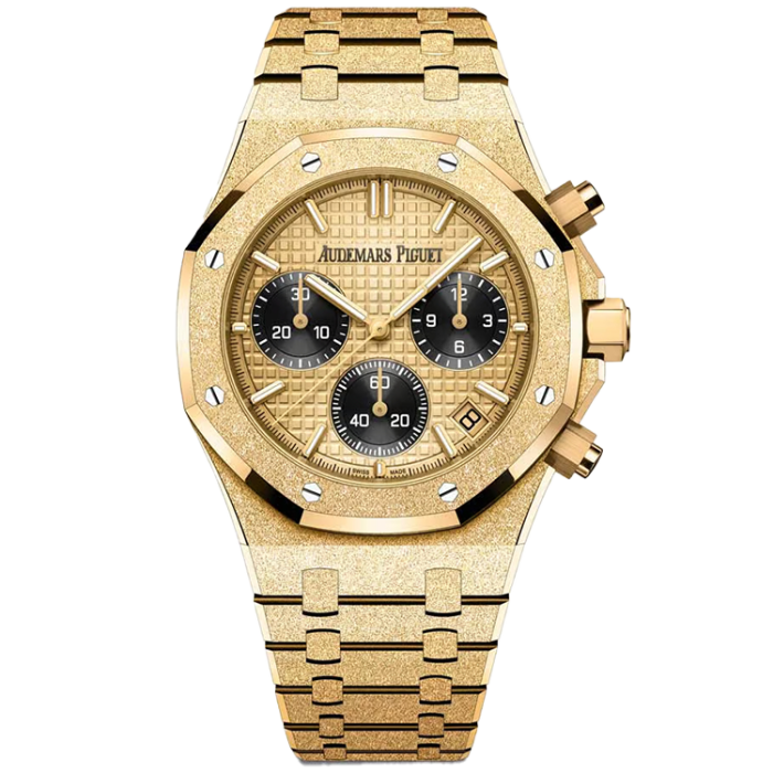Audemars Piguet Royal Oak Frosted Chronograph Champagne Yellow Gold 41mm - Image 1
