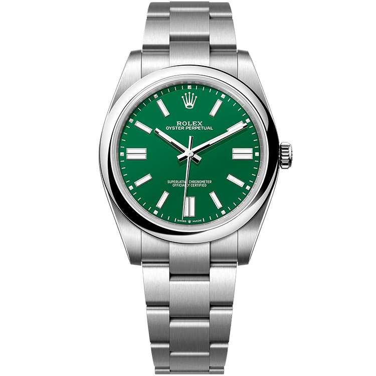 Rolex Oyster Perpetual Green Steel 41mm - Image 1