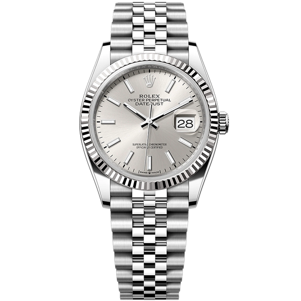 Rolex Datejust Silver Steel 36mm