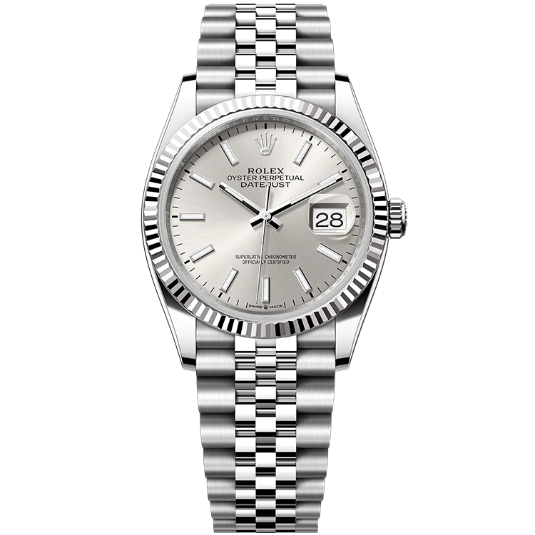 Rolex Datejust Silver Steel 36mm - Image 1