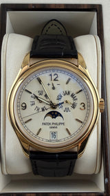 2017 Patek Philippe Annual Calendar Moonphase Cream Dial 5146J-001 (Watch,Card,WT,Box & Booklets) - Thumb 1