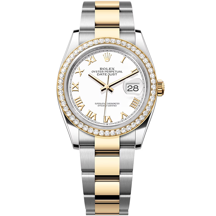 Rolex Datejust White Two-Tone 36mm - Image 1