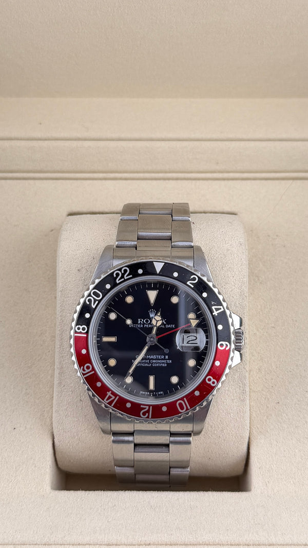 1985 Rolex GMT MASTER II “Coke Fat Lady” 16760 (Watch Only)