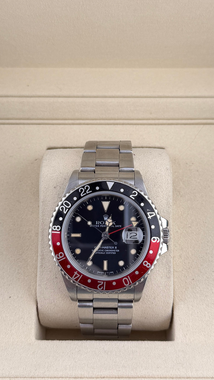 1985 Rolex GMT MASTER II “Coke Fat Lady” 16760 (Watch Only) - Image 1