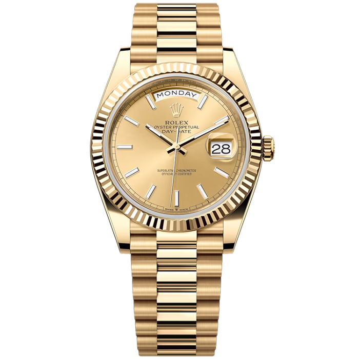 Rolex Day-Date Champagne Yellow Gold 40mm - Image 1