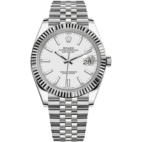 Rolex Datejust White Steel 41mm