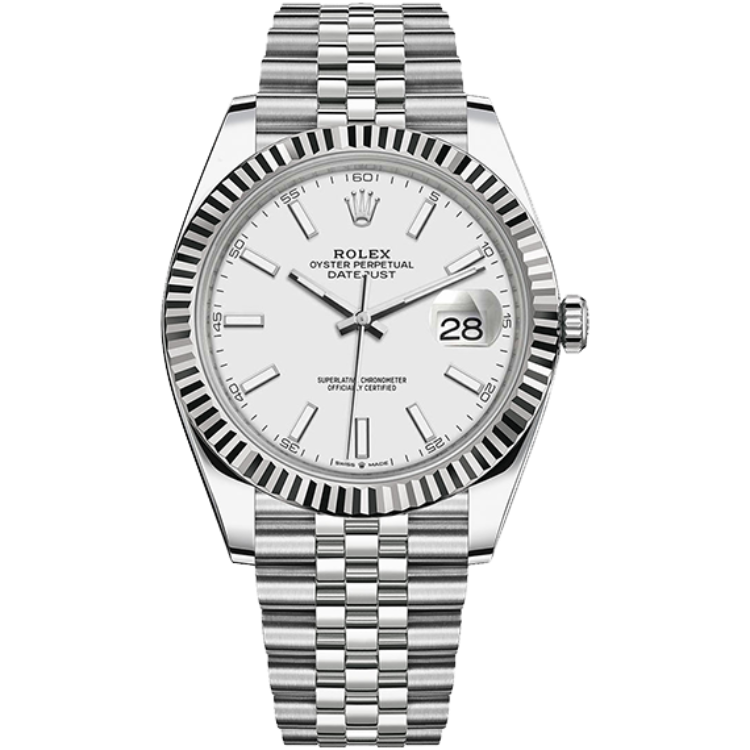 Rolex Datejust White Steel 41mm - Image 1