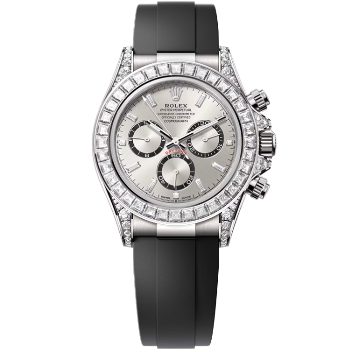 Rolex Daytona Silver Rubber 40mm - Image 1