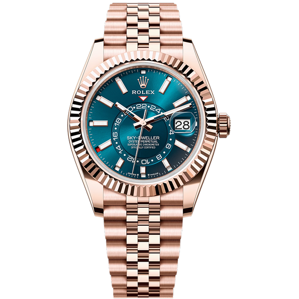 Rolex Sky-Dweller Blue Rose Gold 42mm