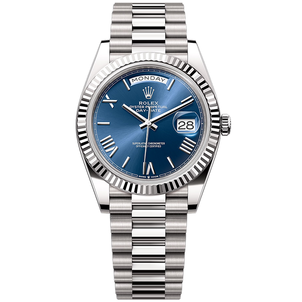 Rolex Day-Date Blue White Gold 40mm
